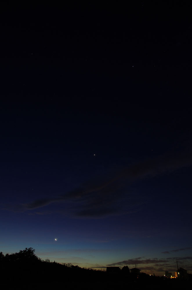 金星、月、木星